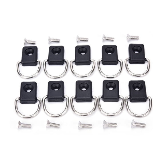 Speravity 10 piezas de amarres para Kayak de pesca RV, remolque, cama de camión, anillos de amarre, sujetadores de correa, piezas de barco, Type4 NO4