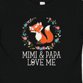 thumbnail image 4 of Inktastic Mimi and Papa Love Me Woodland Fox Granddaughter Girls Baby T-Shirt, 4 of 5