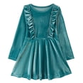 thumbnail image 2 of Esaierr Girls Velvet Pajamas Sleepwear Dress Kids Pajamas Comfortable Winter Casual Dress for 8-12Y, 2 of 5