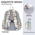 thumbnail image 5 of Dachshunds on the Beach Backpack for School,Cute School Bag,Schoolbag with Adjustable Shoulder Straps & Padded Back,13.4"x11"x4.7", 5 of 6