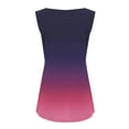 thumbnail image 5 of fatyb Tank Tops Womens Plus Size Summer Loose Tops Casual Sleeveless Shirts Gradient Color Flowy Blouses, 5 of 6
