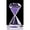 Purple, variant on Hourglass Sand Timer Minutes 5 Minute Traditional Hourglass Diamond Shape Desktop Colorful Sandglass Decorative Gift Sand Watch Transparent Hour Glass Timer for Home Office Decor (White)