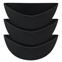 3Pcs 12 Inch Half Round Planter Liners Fabric Plant Liners Half Circle Flower Basket Liners Replacement Felt Liner Coconut Liners Alternative for Wall Hanging Basket Planter