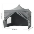 thumbnail image 3 of KFFKFF 10x10 FT Easy Setup Canopy with Detachable Sides, Mobile Shelter with Rolling Bag, UV Protective Waterproof Cover, Ideal for Outdoor Gatherings, Garden, Leisure, and Camping, 3 of 9