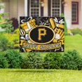 thumbnail image 4 of Pittsburgh Pirates 24" x 18" Happy Holidays Christmas Outdoor Staked Yard Sign, 4 of 5