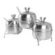thumbnail image 2 of Contenedor de Acero Inoxidable Macarena 3 Piezas con Tapa y Cucharas Pequeñas, 2 of 8