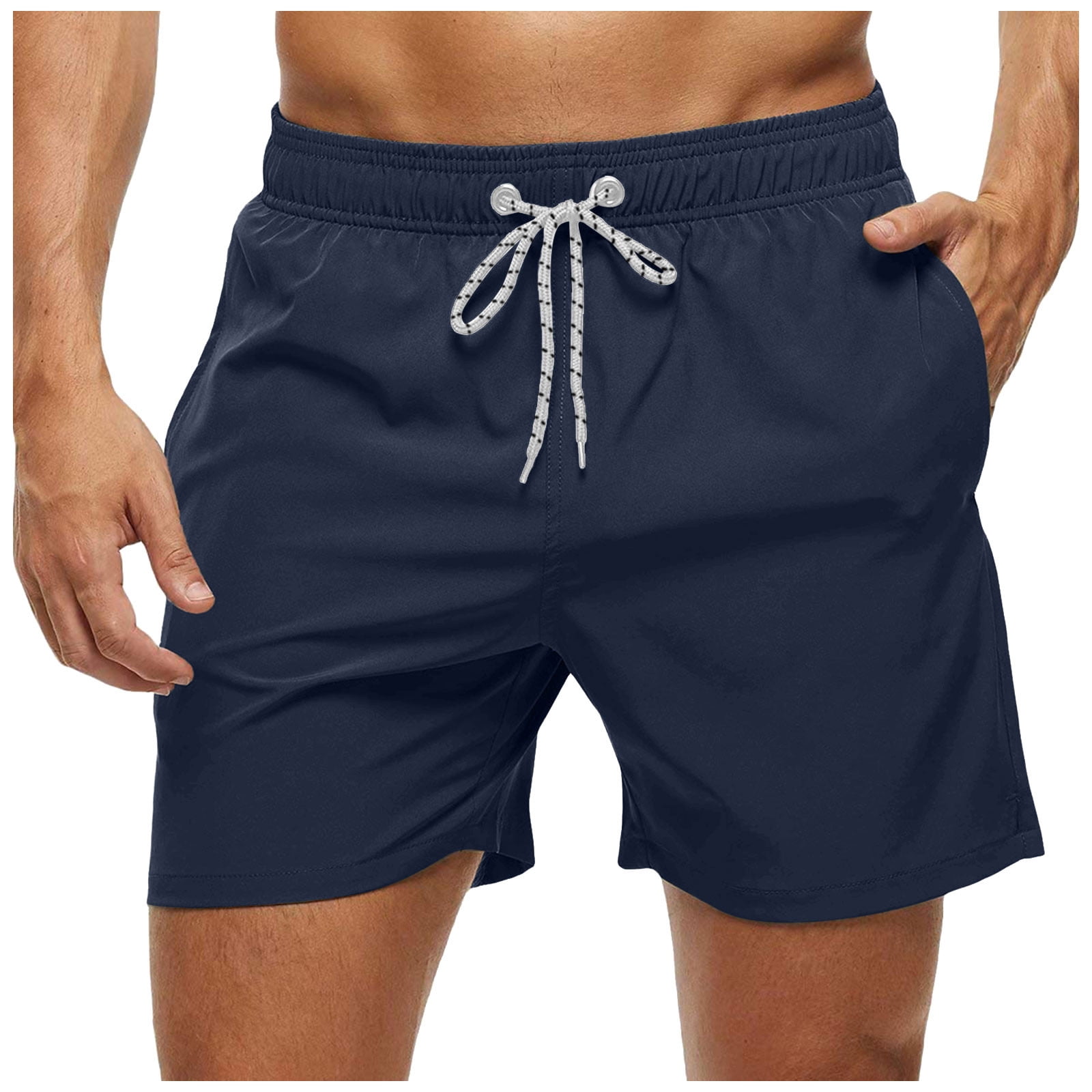 Sksloeg Mens Swimsuit Trunks Stretch Quick Dry Mens Bathing Suit Shorts