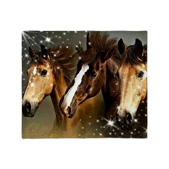 CafePress - Sky Horses Throw Blanket - Soft Fleece Throw Blanket, 50"x60" for All Ages