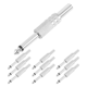 thumbnail image 1 of 6.35mm Mono Amplifier Plug 1/4Inch Male Mono Monaural Jack Audio Cable Connector Plug Microphone 10Pcs, 1 of 5