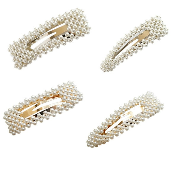 Xingzhi Wedding Bride Pearl Hairpins Women Bride Headdress Girls Hair Barrettes Handmade Bridesmaid Hair Clips Accessories