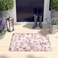 thumbnail image 2 of Pioneer Flower Floral Print Flannel Non Slip Door Rugs,Washable Door Mats Indoor,Decorative Door Mats,Dirt-Resistant and Absorbent Doormat for Entrance,Bedroom,Kitchen,Bathroom,23.5"x16", 2 of 5