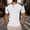 White, variant on COSFO Henley Polo Shirt Men White Short Sleeve Waffle Tops Moisture Wicking Slim Fit Performance Mens Classic T-Shirt