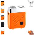 thumbnail image 1 of Bccnerty Rasoir, Rasoir Électrique Humide et Sec 2026, Tête Double Flexible à 360° pour un Rasage Fluide, Mini Rasoir Rechargeable Étanche pour Voyage et Maison (Argent), 1 of 7