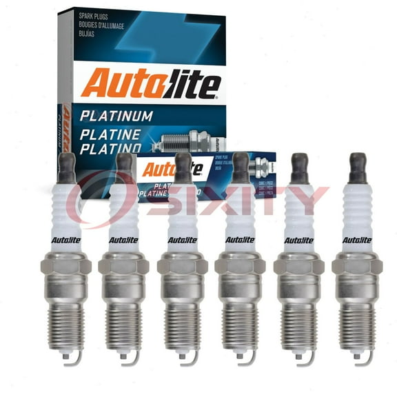6 pc Autolite AP103 Platinum Spark Plugs for 15 3186 4114 H10B Ignition Wire Secondary Fits select: 1997-2003 FORD F150, 2007-2012 FORD ESCAPE