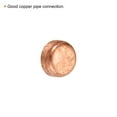 thumbnail image 5 of Uxcell 9.52mm(3/8") ID Copper End Cap Pipe Fitting Sweat Plug Connection for Water Pipe Plumbing, 5 Pack, 5 of 6