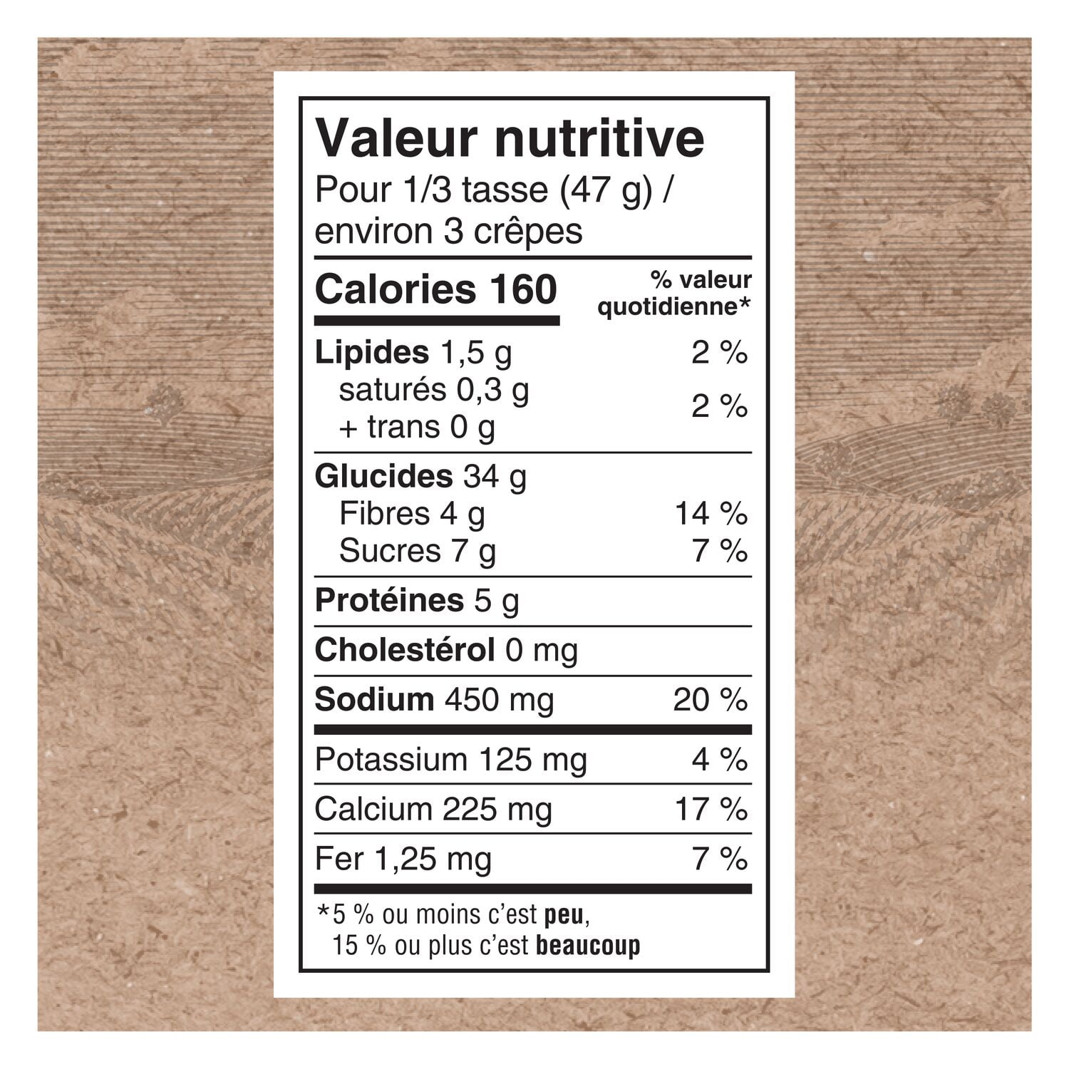 Quaker Farine d'avoine mélange à crêpes 725 g.