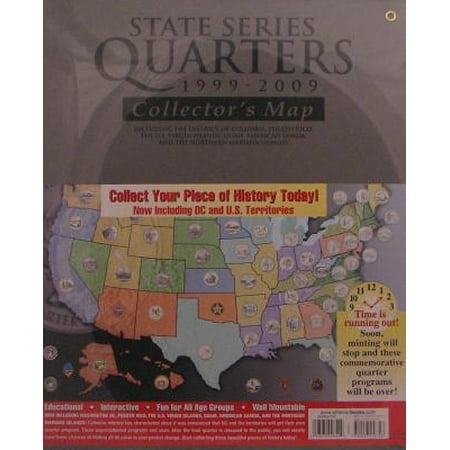 50 State Quarters Silver Proof - Whitman State Series Quarter Map