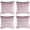 Blush Pink, variant on Decorative Throw Pillow Covers 16 x 16, Purple Soft Pillow Covers Velvet,Set of 4 Decor Square Cushion Covers