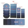 thumbnail image 5 of YIEMEEN 5/25x/Set Self Adhesive Jean Patches Elliptical Patches Denim-Patches Rectangular Patches for Elbow Pants Knee Repairing, 5 of 10