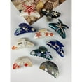 thumbnail image 2 of Sea Series Large Hair Claws Clip Diamond Starfish Conch Hair Clips Acetate Hair Accessories Handmade, 2 of 10