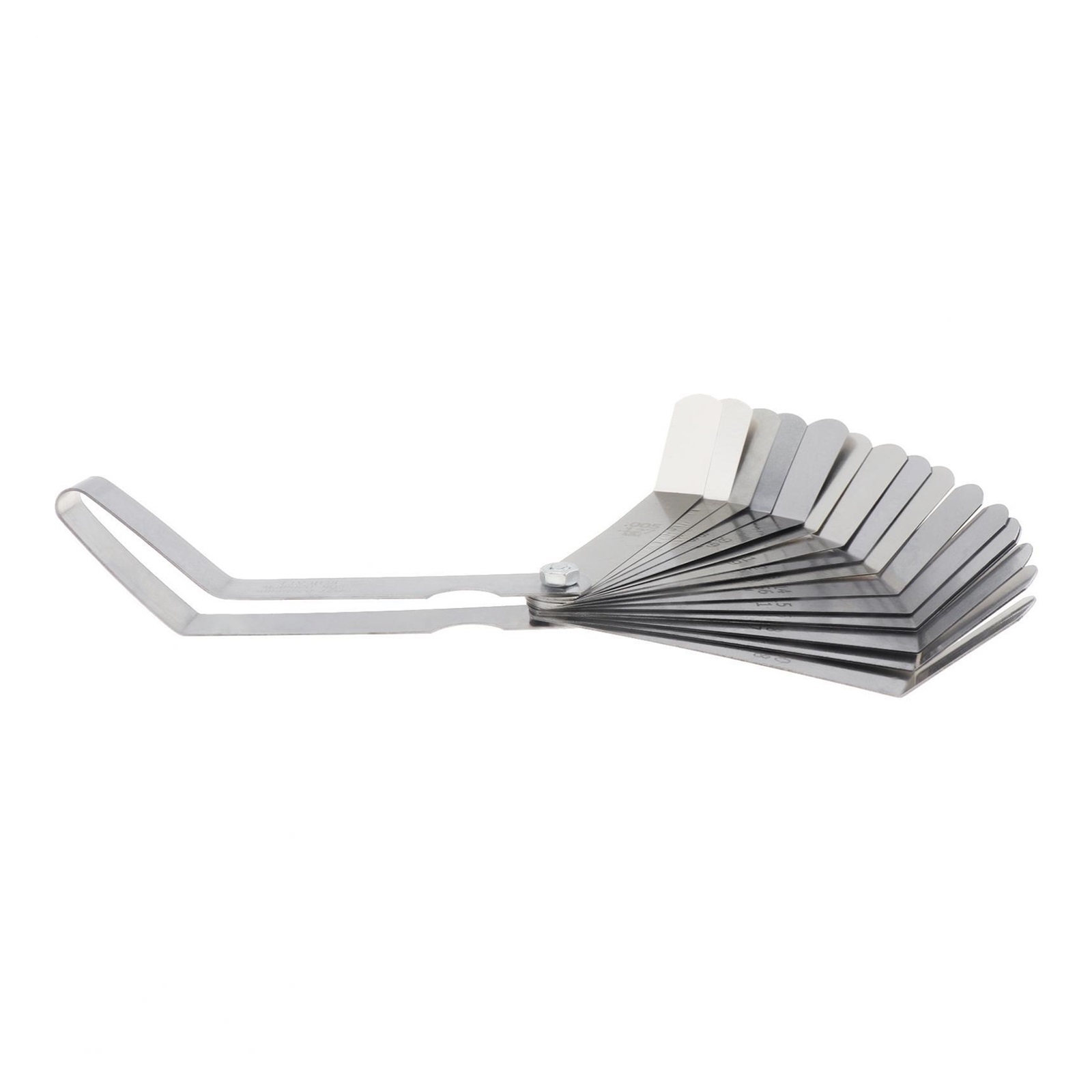 Gap Gauge 0.127-0.508mm Stainless Steel High Precision Monolithic Valve Gauge Thickness Gauge Metric Filler Feeler Gauge