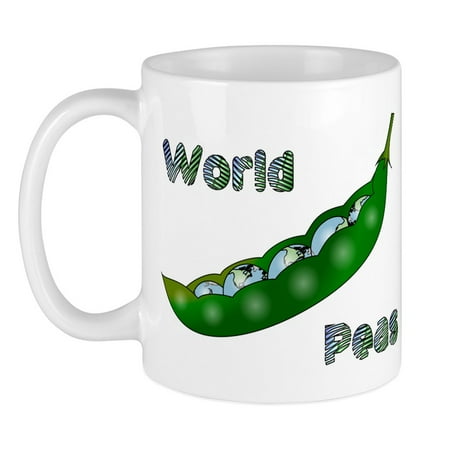 

CafePress - World Peas Mug - Ceramic Coffee Tea Novelty Mug Cup 11 oz