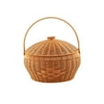 thumbnail image 1 of Cesta de picnic Cesta de picnic Cesta de compras Organizador Cesta de reunión Cesta tejida Cesta de mimbre de imitación para acampar Cocina de casa, 1 of 9