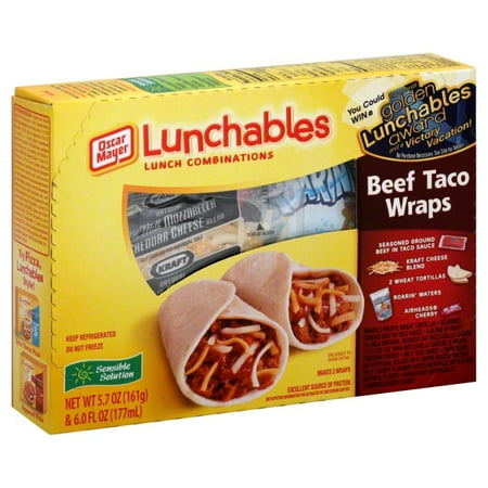 Oscar Mayer Lunchables: Beef Taco Wraps, 5.70 oz