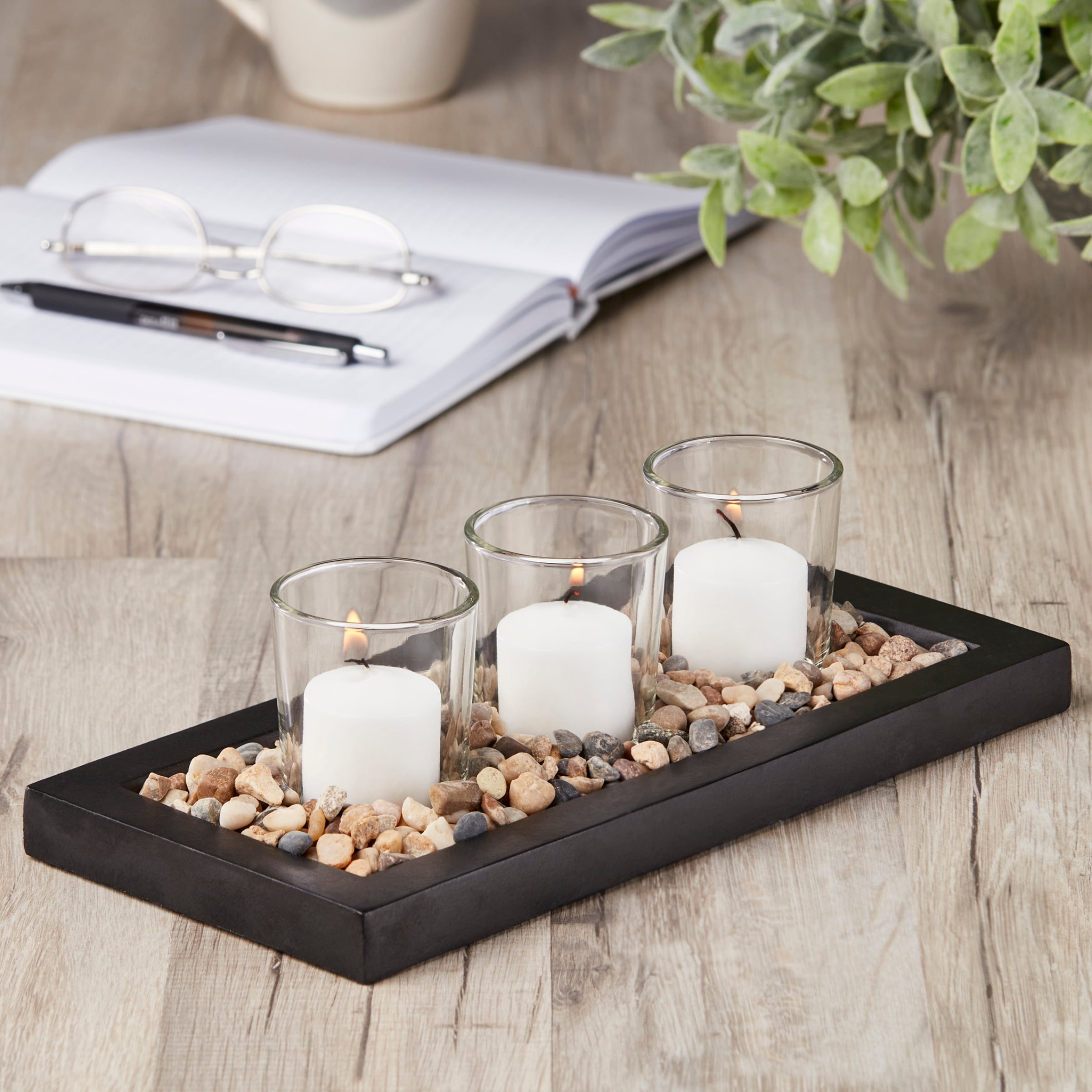 今 話題 の 人気 商品 Mainstays with Candleholders Tealight Glass Clear Decorative 置物