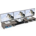thumbnail image 1 of Soporte para monitor WESTREE Triple Dual con elevador de 56 cm con 3 estantes, 1 of 7
