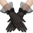thumbnail image 2 of Women Mesh Gloves Wedding Tea Party Elegant Short Novelty Bridal Gloves for Wedding Opera Party, 2 of 5