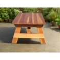 thumbnail image 2 of Best Redwood Square Corner Picnic Table With Attached Bench, Super Deck-Size:30.5x54x96, 2 of 10