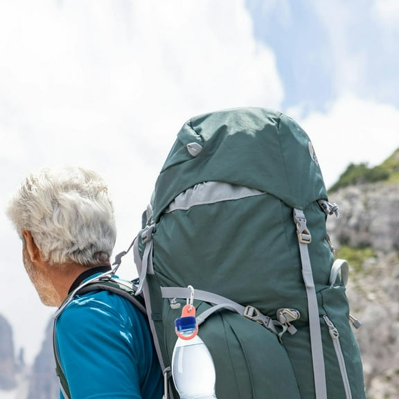 FUTUREORYY Water Bottle Holders Metal Orange 4 Pcs for Belt Versatile Use