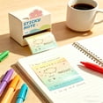 thumbnail image 5 of Sticky Note Box Pull Out Gradient Paper Dispenser Large Capacity Portable Organizer Tear Resistant Memo Case For Classroom Campus Daily Planner, 5 of 7
