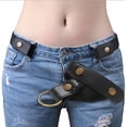 thumbnail image 3 of Cinturón unisex TUNC sin hebilla Ajustable para mujer y hombre Sencillez, 3 of 5