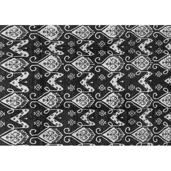 Ahgly Company Indoor Rectangle Abstract Gray Modern Area Rugs, 8' x 10'