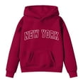 thumbnail image 4 of Byoo Toddler Girls Hoodie New York Print Long Sleeve Pullover Hooded Sweatshirt with Pocket, 4 of 4
