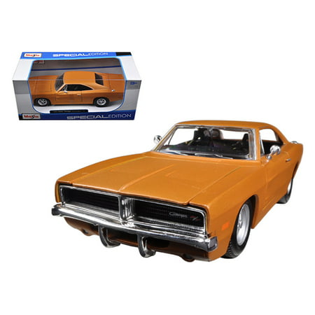 1969 Dodge Charger R/T Orange 1/25 Diecast Model Car by