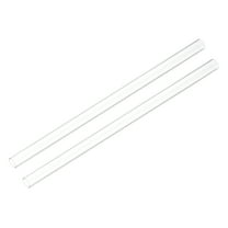 Uxcell 2pcs Rigid Round Clear Tubing 10mm(2/5") ID x 13mm(1/2") OD x 1Ft(305mm) Length Plastic Tube