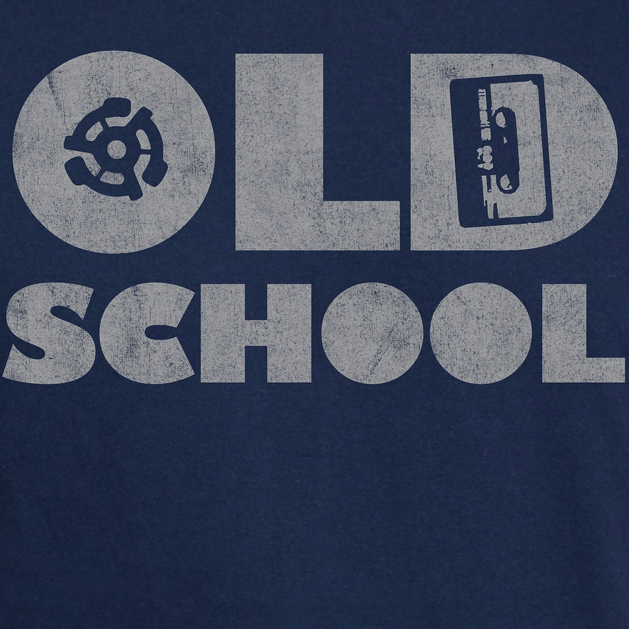 CafePress - Old School (Distressed) Dark T Shirt - 100% Cotton T-Shirt - image 3 of 4