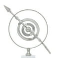 thumbnail image 4 of DecMode 10" Silver Armillary Globe with Marble Base, 4 of 8