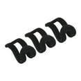 thumbnail image 2 of Uadme 40 Ganchos Conectores para Perchas De Ropa, Mini Ganchos para Perchas De Terciopelo Flocado A Prueba De Resbalones, Perchas Que Ahorran Mucho Espacio para Armarios, Salones De Belleza (Negro), 2 of 5