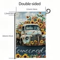 thumbnail image 3 of PHYHOO Fall Garden Flags Double Sided, Welcome Truck with Flowers Small Yard Flag Seasonal Decorations for Outdoor White, 3 of 6