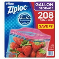 Ziploc Easy Open Tabs Storage Gallon Bags (208 ct.)Ziploc Easy Open Tabs Storage Gallon Bags (208 ct.)