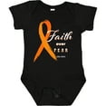 thumbnail image 3 of Inktastic Faith over Fear Leukemia Awareness with Orange Ribbon Boys or Girls Baby Bodysuit, 3 of 5