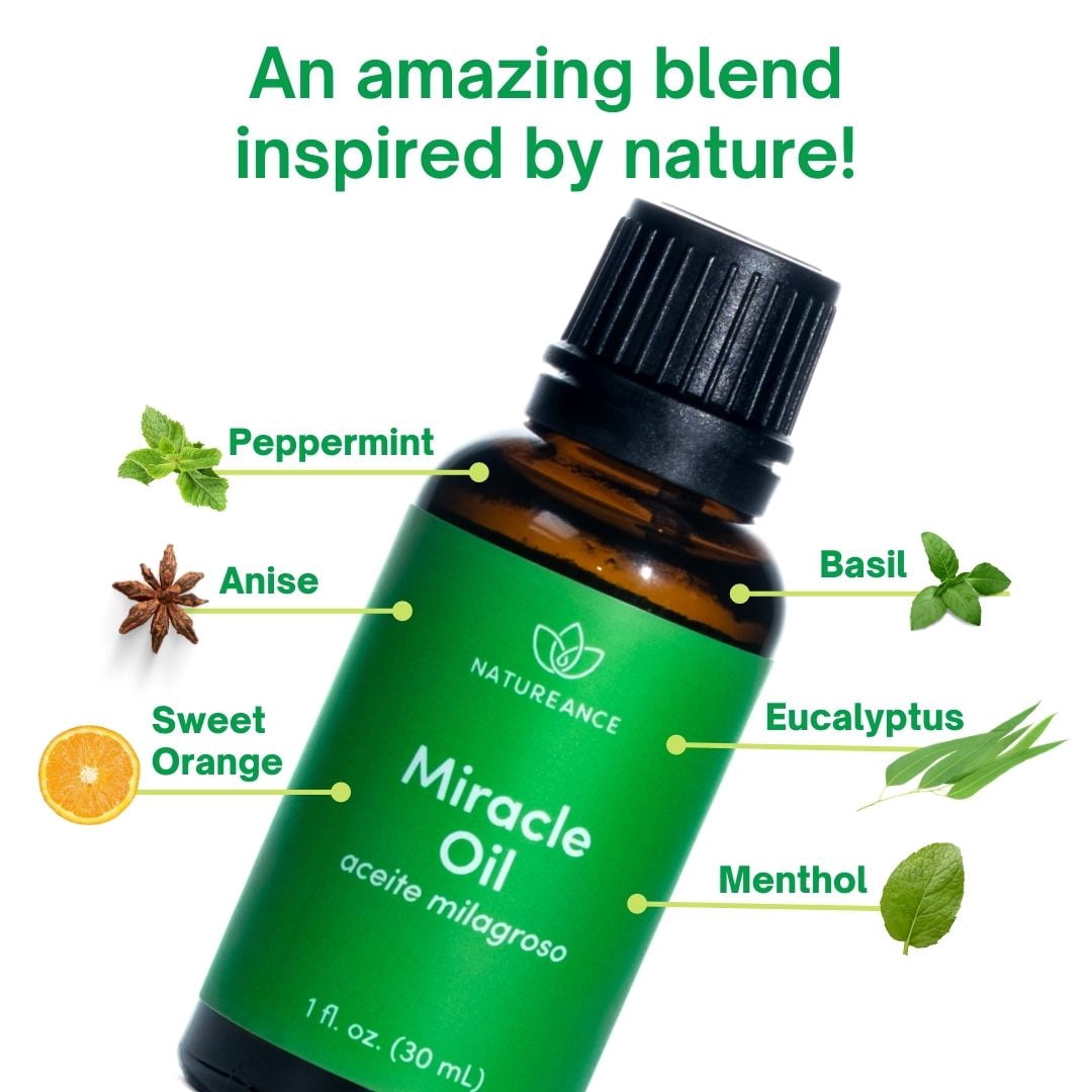 Natureance Miracle Oil 30mL (1 Oz) - Aceite Milagroso - Relaxing Essential Oil Blend