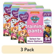 (3 pack) Parent's Choice Paw Patrol Training Pants for Girls, 2T/3T, 94 Count (Select for More Options)