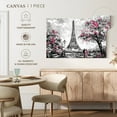 thumbnail image 5 of Elephant Stock Eiffel Tower Landscape Pop Wall Art - Horizontal Canvas Wall Art - Living Room Wall Decor - Places Canvas - Gray And Pink Decor - 30" x 20", 5 of 6