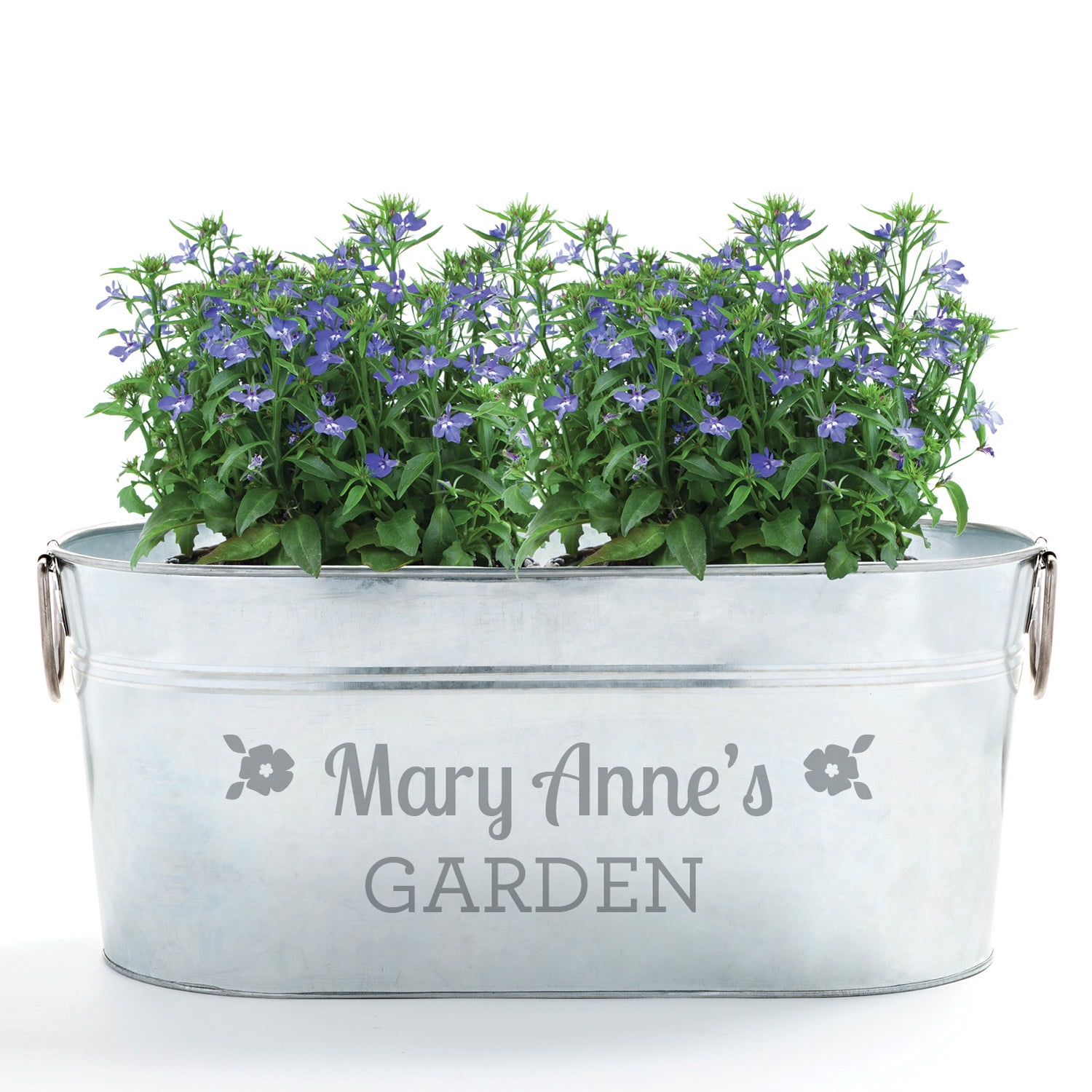 Personalized Galvanized Steel Tub Planter Box Walmart