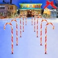thumbnail image 1 of Cadena de luces navideñas con forma de muleta, luces LED decorativas para árbol de Navidad al aire libre, luces con mango de paraguas para vacaciones, 1 of 5